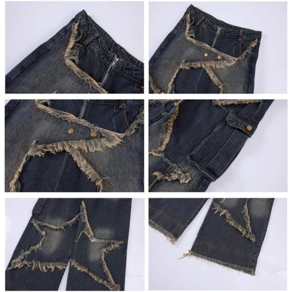 Vintage Aesthetic Y2K Baggy Jeans for Men & Women - High Rise and Soft Fit - Picture 5 of 5